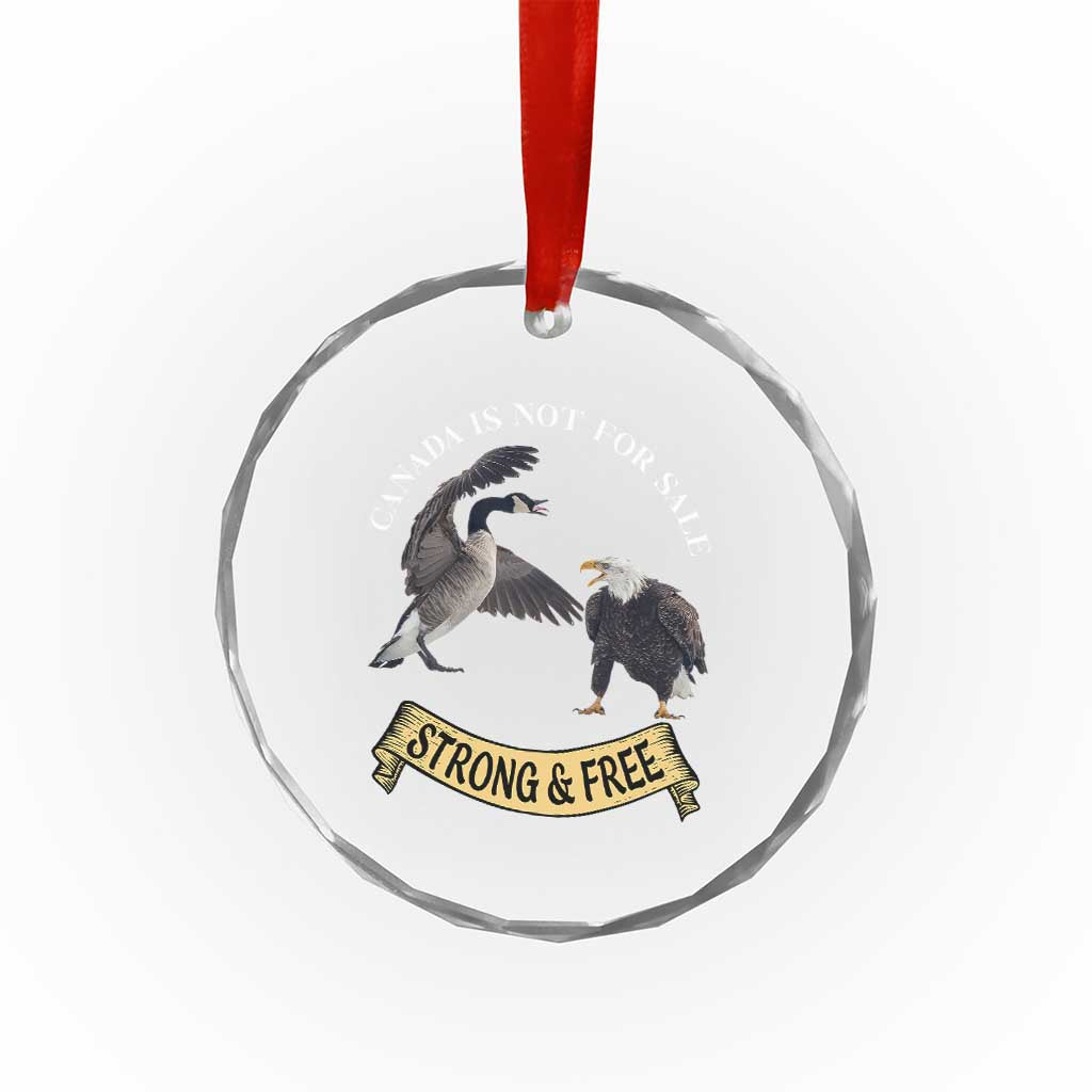 Elbows Up Crystal Glass Ornament Canada Is Not For Sale Goose Vs Eagle TS02