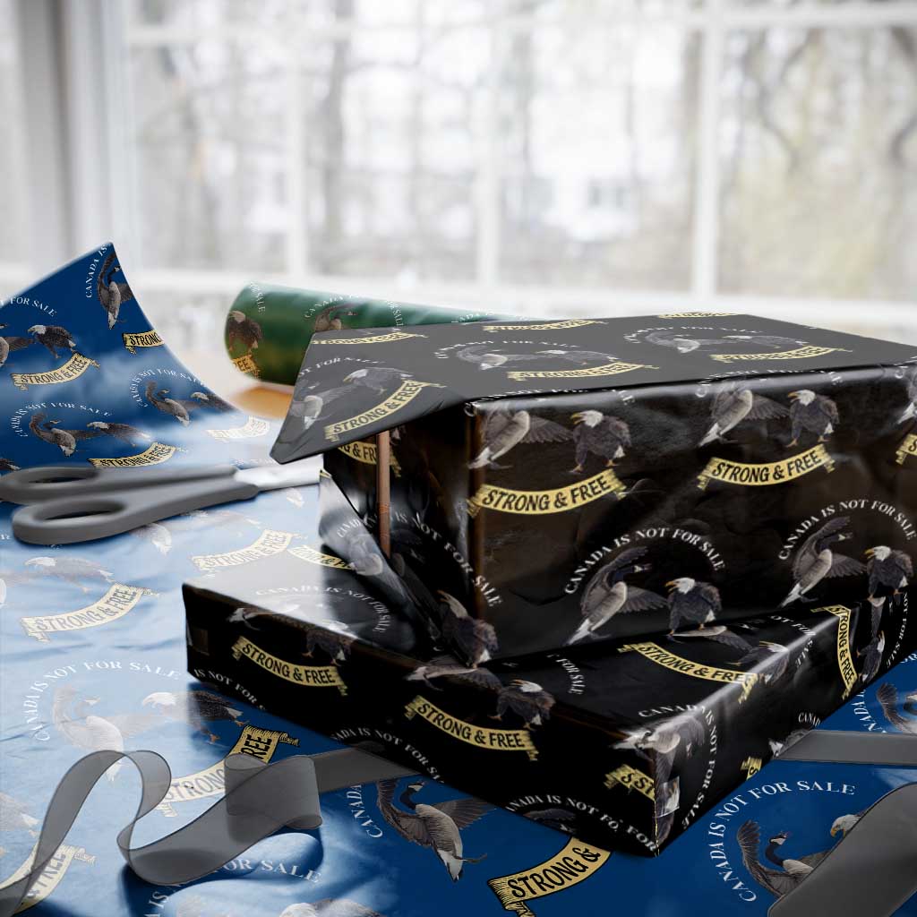 Elbows Up Wrapping Paper Roll Canada Is Not For Sale Goose Vs Eagle - Wonder Print Shop