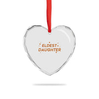Eldest Daughter Heart Crystal Glass Ornament Trendy Life of A Daughter - Wonder Print Shop