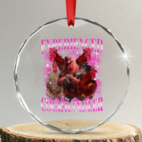 Embarrassing Adult Humor Experienced Cock Handler Inappropriate Crystal Glass Ornament - Wonder Print Shop