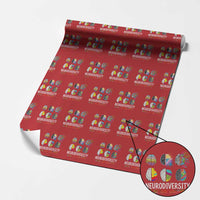 Embrace Neurodiversity Wrapping Paper Roll We All Think Differently - Wonder Print Shop