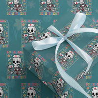 Emergency Department Skeleton Nurse Easter Wrapping Paper Roll ER Nursing Room
