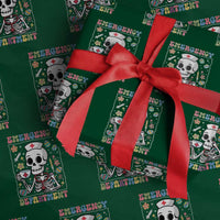 Emergency Department Skeleton Nurse Easter Wrapping Paper Roll ER Nursing Room - Wonder Print Shop