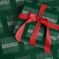 Emergency Department Wrapping Paper Roll Retro ER Nurse Gift - Wonder Print Shop