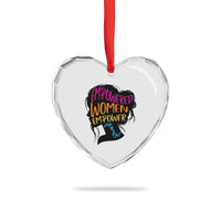 Empowered Women Empower Women Heart Crystal Glass Ornament - Wonder Print Shop