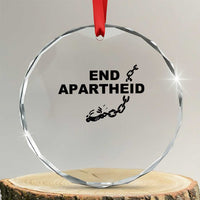 End Apartheid Human Rights Crystal Glass Ornament Broken Chain Social Justice Activist
