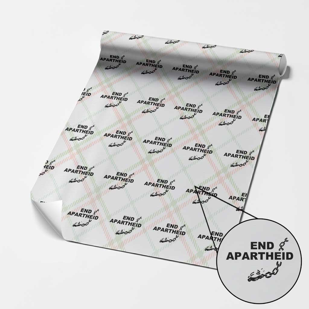 End Apartheid Human Rights Wrapping Paper Roll Broken Chain Social Justice Activist