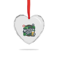 End The Day With McCockin Cider Heart Crystal Glass Ornament Ireland Beer Lover St Patricks Day Humor