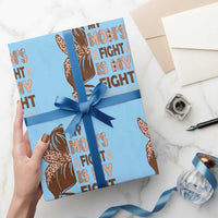 Endometrial Cancer Support Wrapping Paper Roll My Moms Fight My Fight
