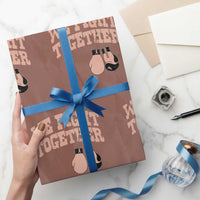 Endometrial Cancer Warrior Wrapping Paper Roll We Fight Together Boxing Gift