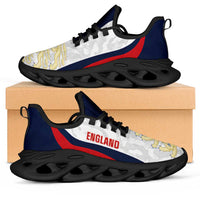England 2026 Football Clunky Sneakers Go Three Lions Grunge Curve Stylized - Wonder Print Shop