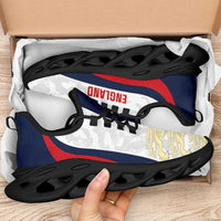 England 2026 Football Clunky Sneakers Go Three Lions Grunge Curve Stylized - Wonder Print Shop