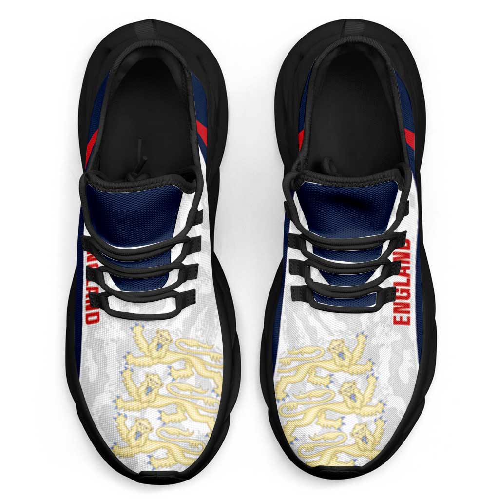 England 2026 Football Clunky Sneakers Go Three Lions Grunge Curve Stylized - Wonder Print Shop