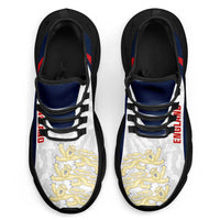 England 2026 Football Clunky Sneakers Go Three Lions Grunge Curve Stylized - Wonder Print Shop
