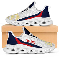 England 2026 Football Clunky Sneakers Go Three Lions Grunge Curve Stylized - Wonder Print Shop