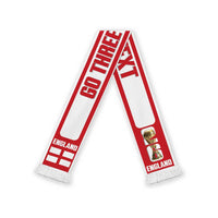 England 2026 Football Personalised Soccer Scarf Go Three Lions