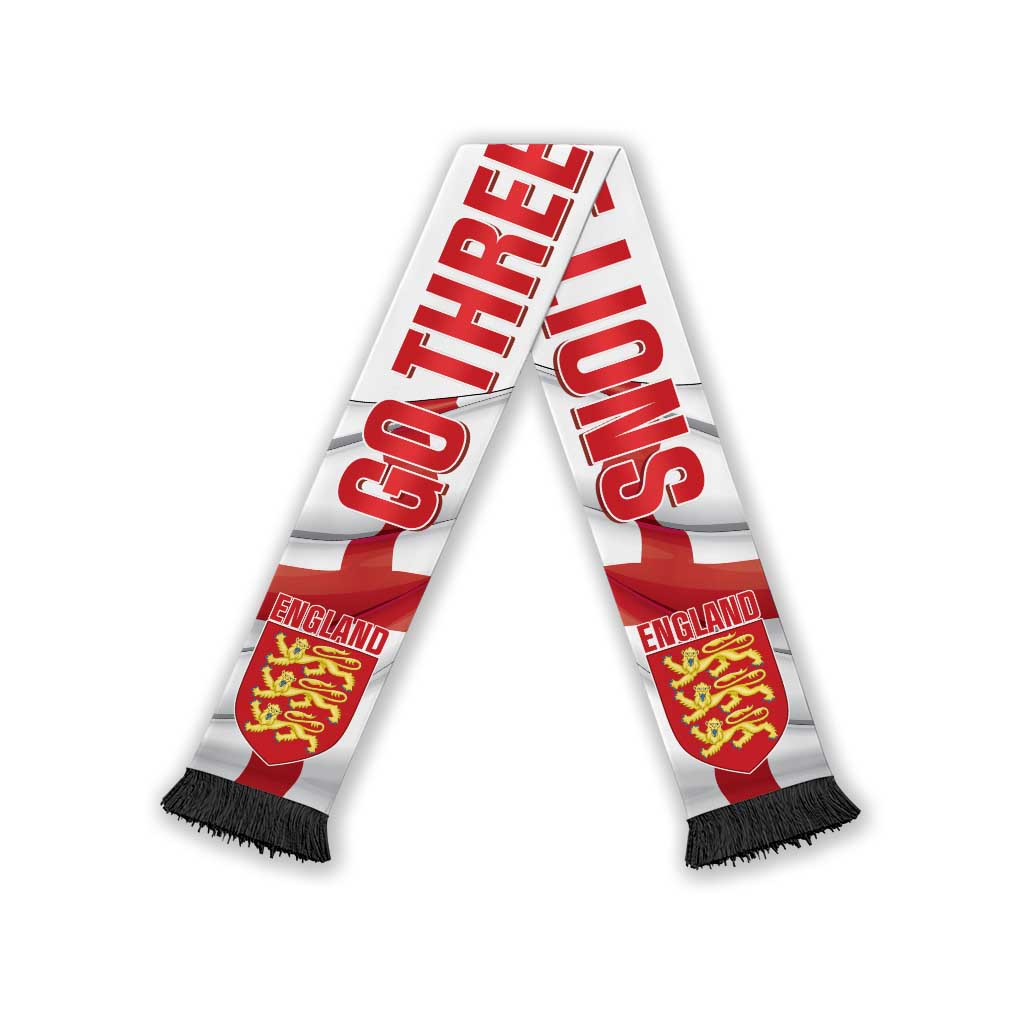 England 2026 Football Soccer Scarf Go Three Lions