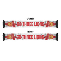 England 2026 Football Soccer Scarf Go Three Lions