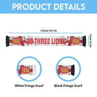 England 2026 Football Soccer Scarf Go Three Lions