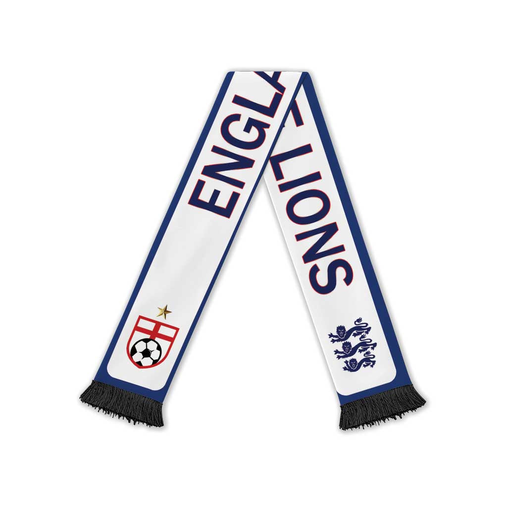 England 2026 World Football Soccer Scarf Go Champions Three Lions