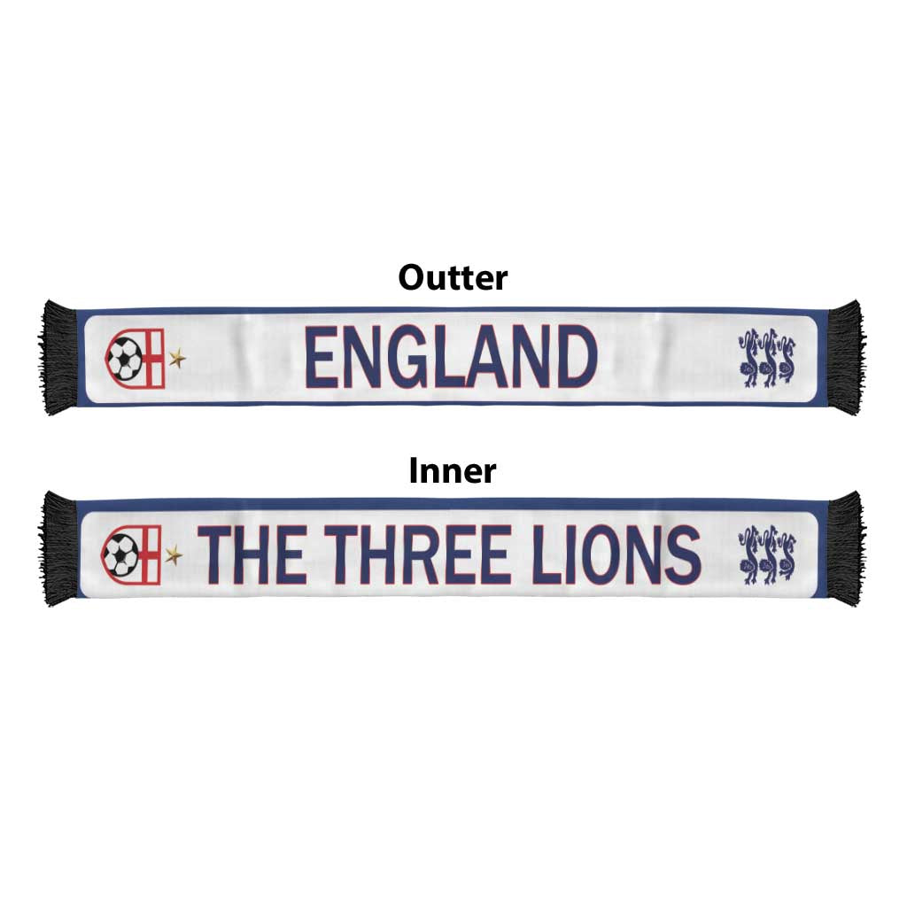 England 2026 World Football Soccer Scarf Go Champions Three Lions
