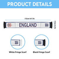 England 2026 World Football Soccer Scarf Go Champions Three Lions