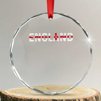 England English Flag Vintage Crystal Glass Ornament
