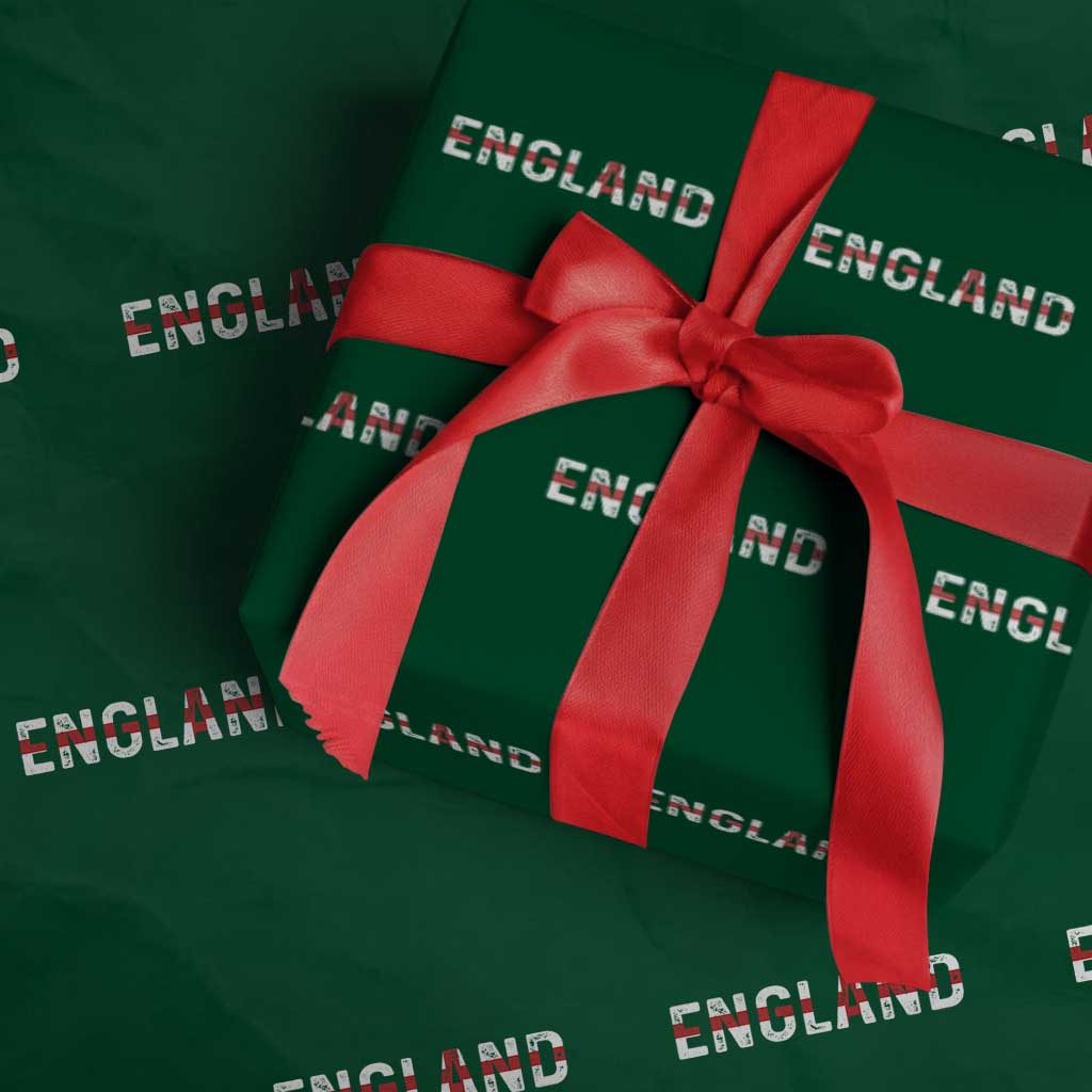 England English Flag Vintage Wrapping Paper Roll