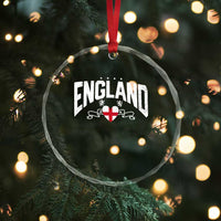 England Flag Heart Crystal Glass Ornament Patriotic English Pride Graphic Gift