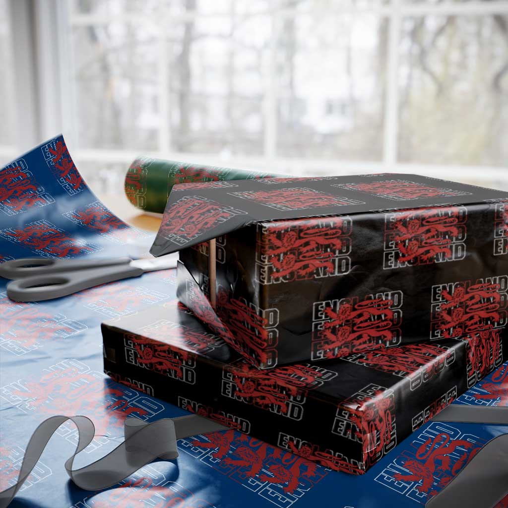 England Flag Lion Symbol English Pride Wrapping Paper Roll
