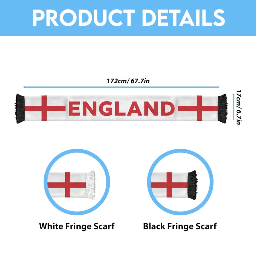England Football 2026 Soccer Scarf Flag Style