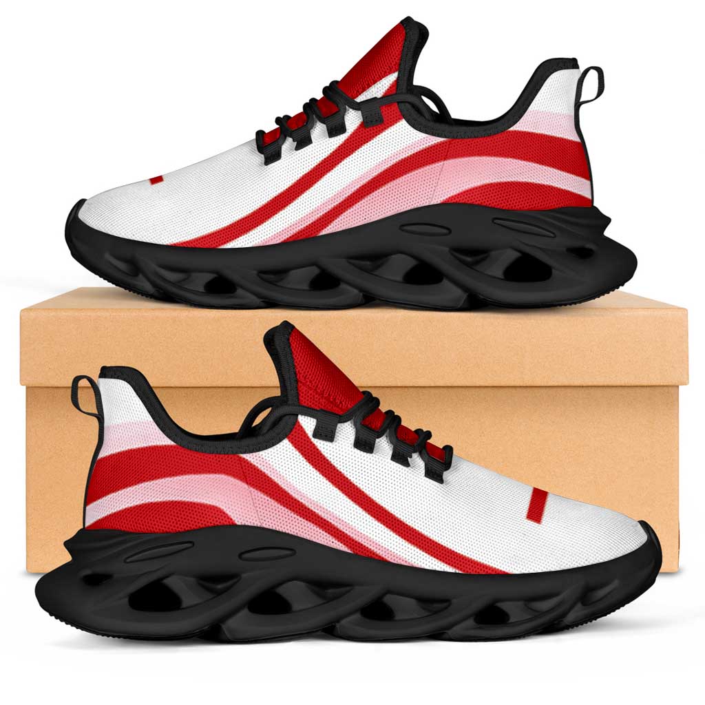 England Football Clunky Sneakers Flag-Inspired Curve Style