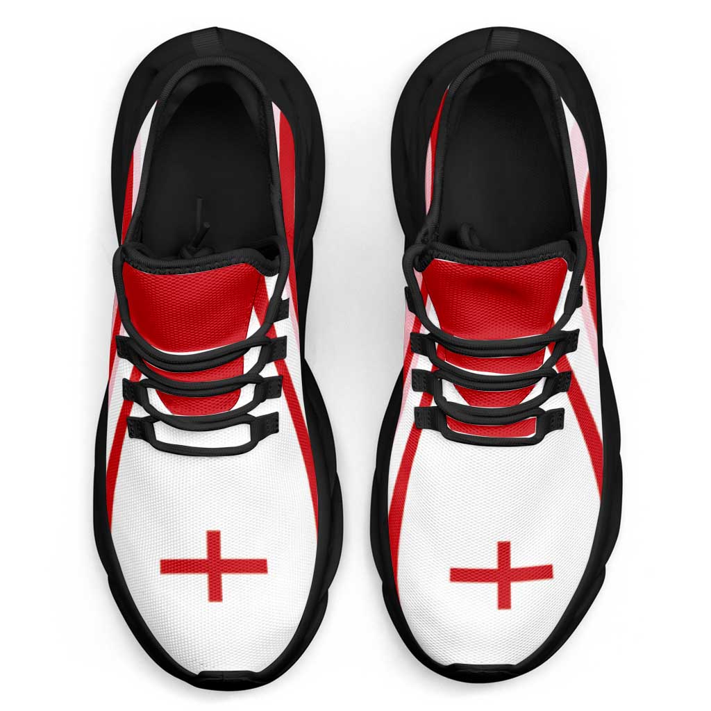 England Football Clunky Sneakers Flag-Inspired Curve Style