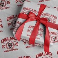 England Football Flag Wrapping Paper Roll Lion St George Cross Soccer Fan Patriotic