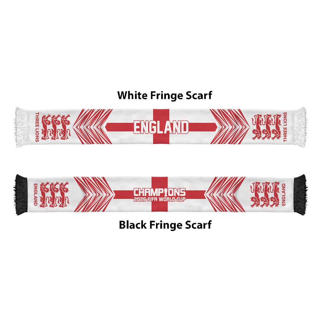 England Football Nations 2026 Soccer Scarf Sporty Pattern