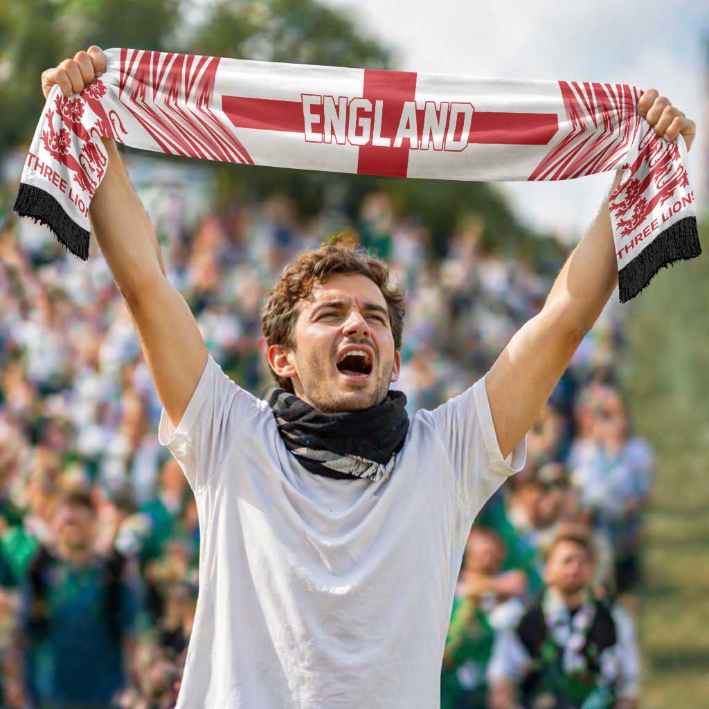England Football Nations 2026 Soccer Scarf Sporty Pattern