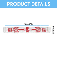 England Football Nations 2026 Soccer Scarf Sporty Pattern