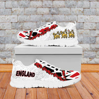 England Football Sneakers Gold Lions And Minimalist Floral