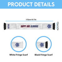 England Football WC2026 Soccer Scarf Three Lions - Happy And Glorious