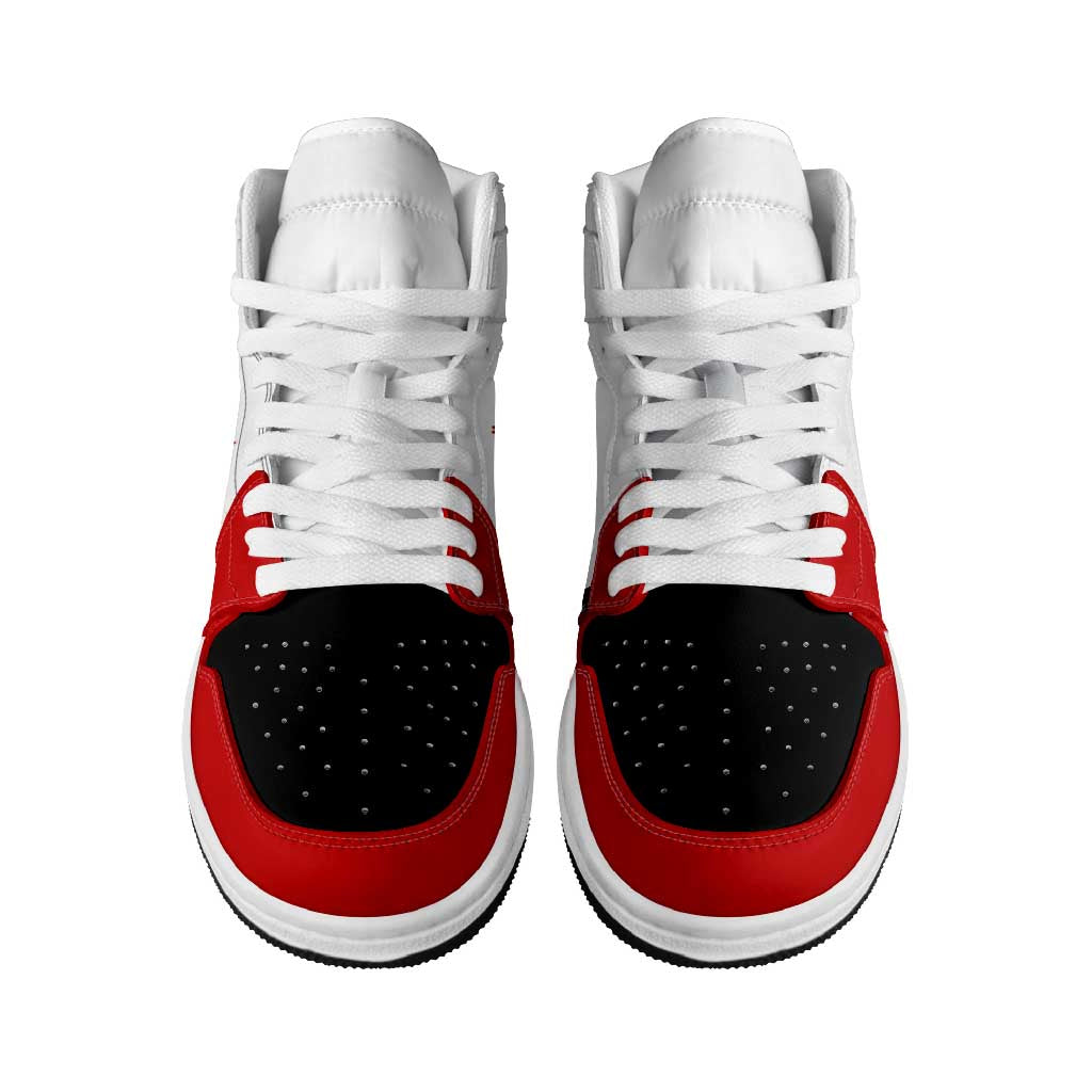 England High Sneakers AJ1 Classic National Flag Style - Wonder Print Shop