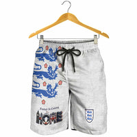 England National Football Shorts for Men Football is Coming Home Typography Sporty Style