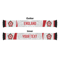 England Rugby National Heritage Personalized Soccer Scarf Tudor Rose Inspired Edition
