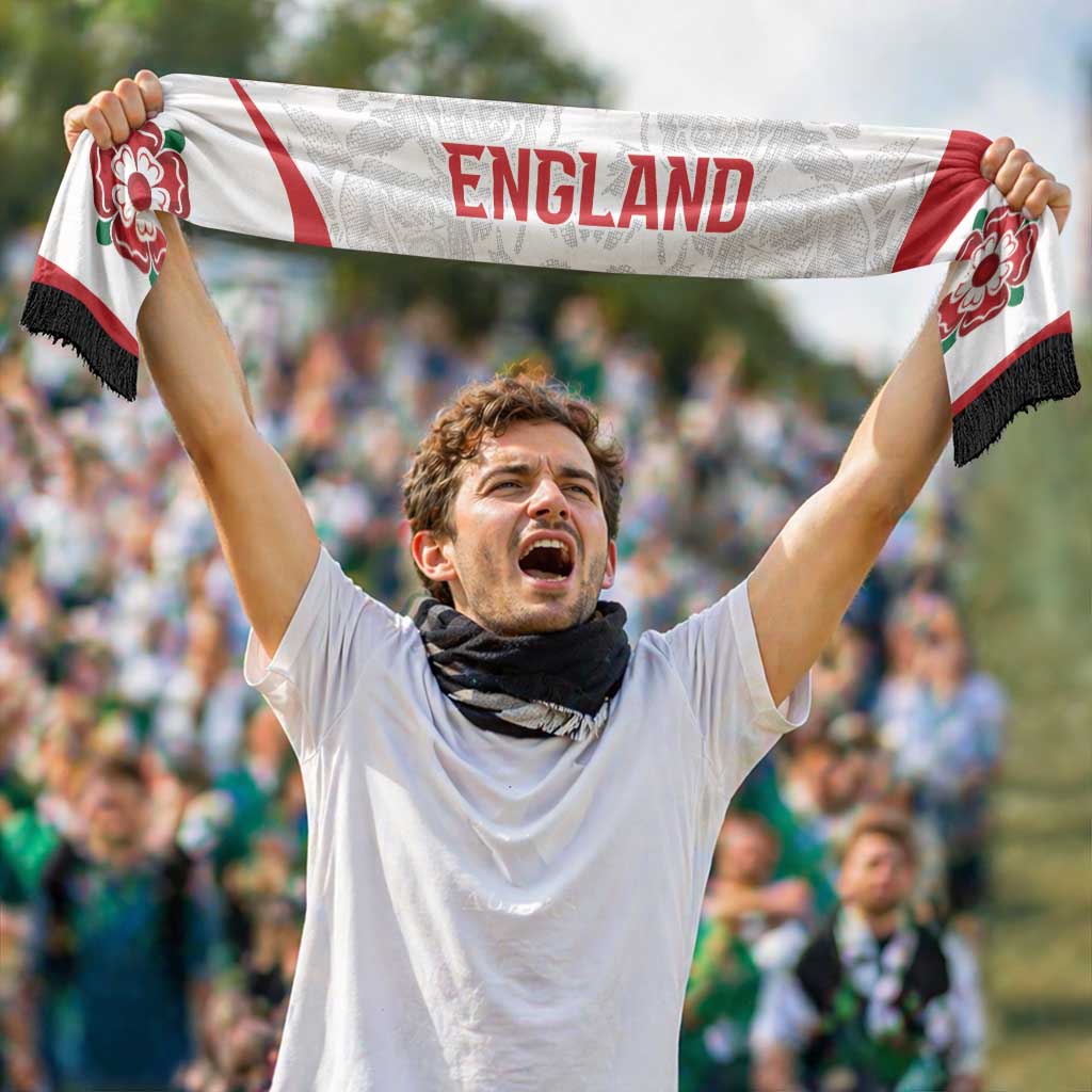 England Rugby National Heritage Personalized Soccer Scarf Tudor Rose Inspired Edition