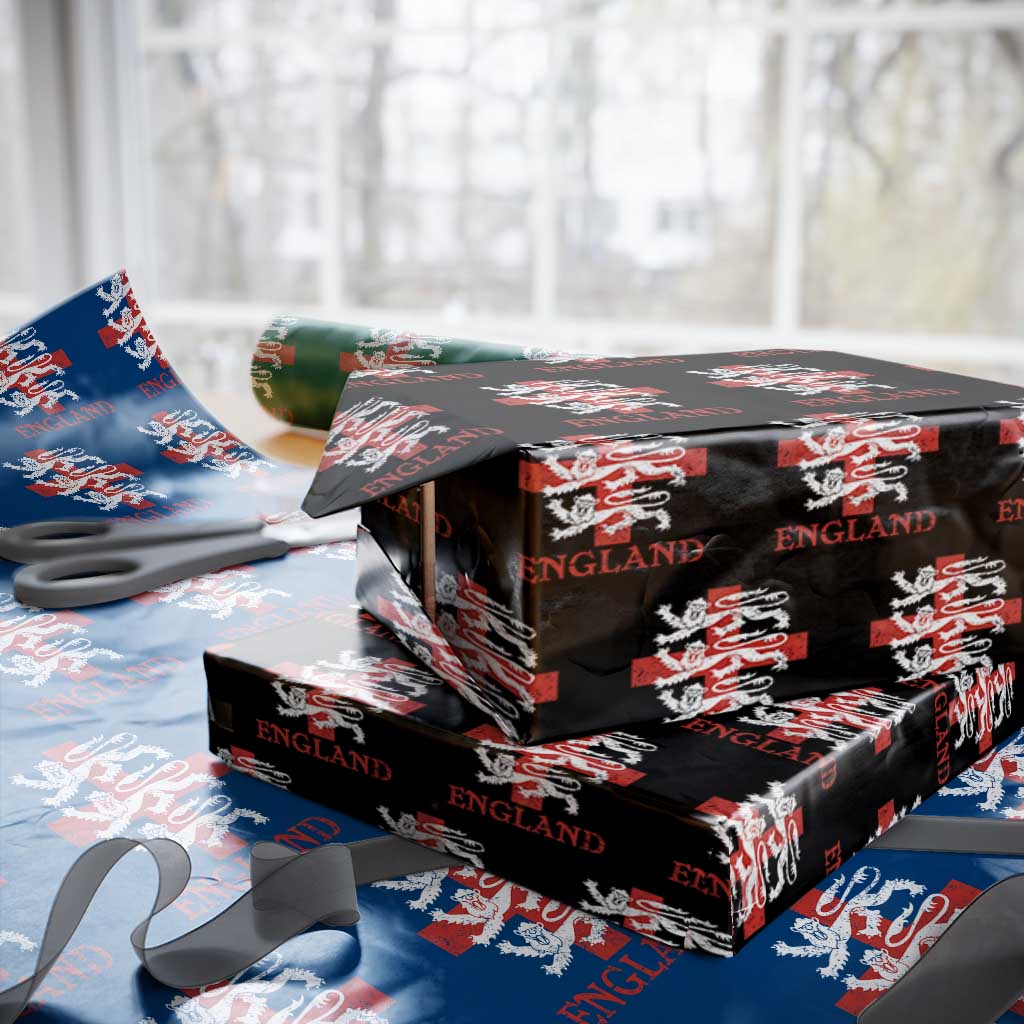 England Three Lions Symbol English Pride Souvenir Wrapping Paper Roll