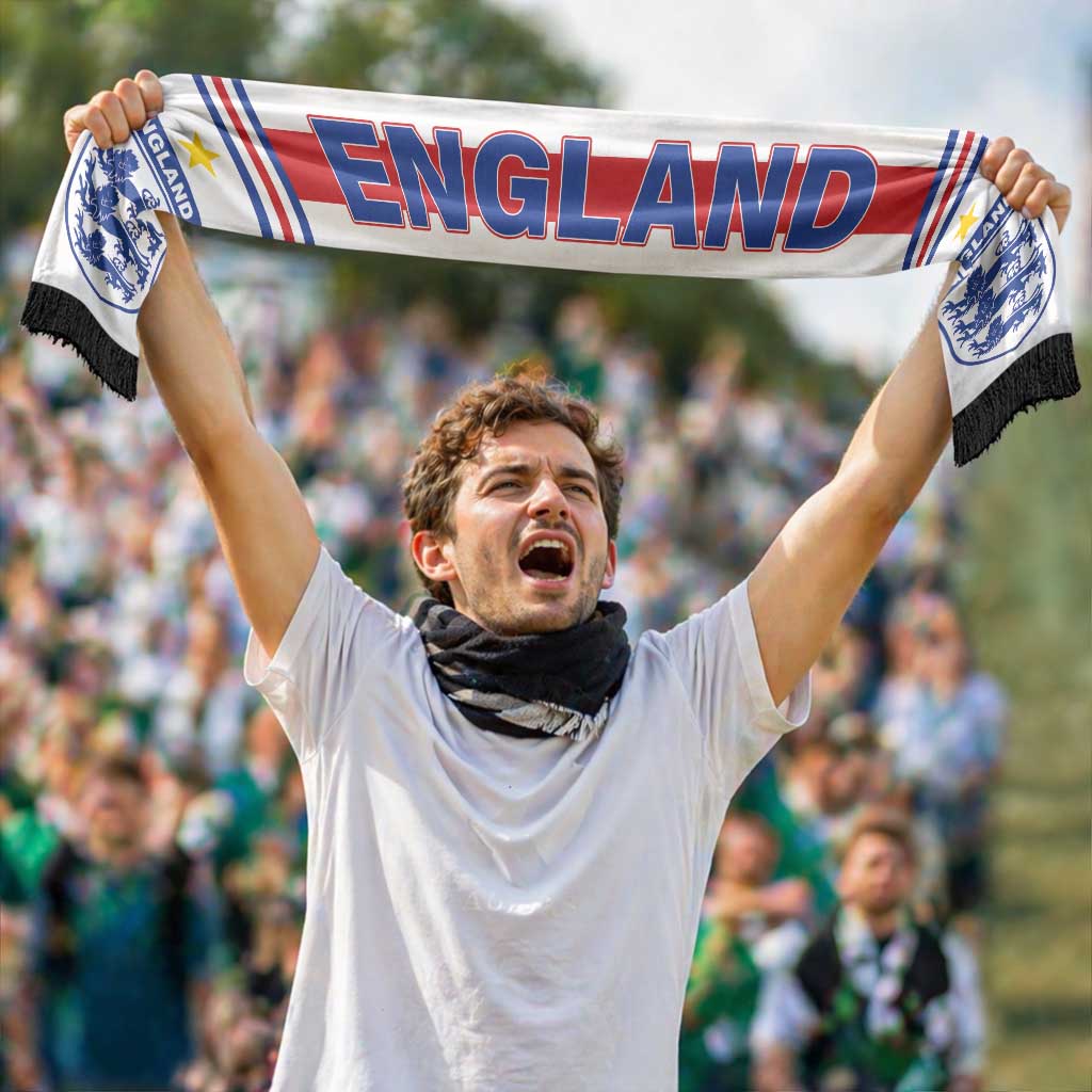 England World Football 2026 Soccer Scarf Go Three Lions Road To Glory