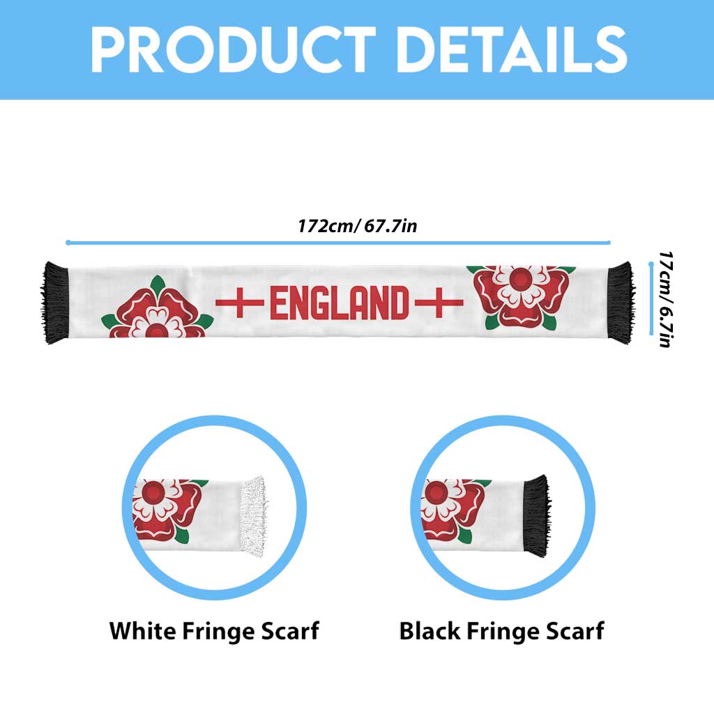 England World Football 2026 Soccer Scarf National Pride Never Stops