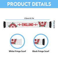 England World Football 2026 Soccer Scarf National Pride Never Stops
