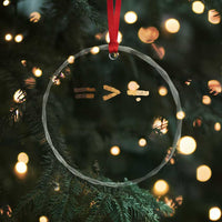 Equality Is Better than Division Crystal Glass Ornament Equal Rights Math Symbol