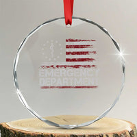 ER Nurse Emegency Department Crystal Glass Ornament Vintage American Flag Healthcare Nursing