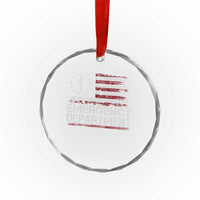 ER Nurse Emegency Department Crystal Glass Ornament Vintage American Flag Healthcare Nursing